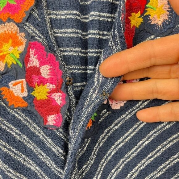 Free People Frida Wrap Tank Embroidered Floral Womens S Boho Festival Gypsy - Picture 4 of 14